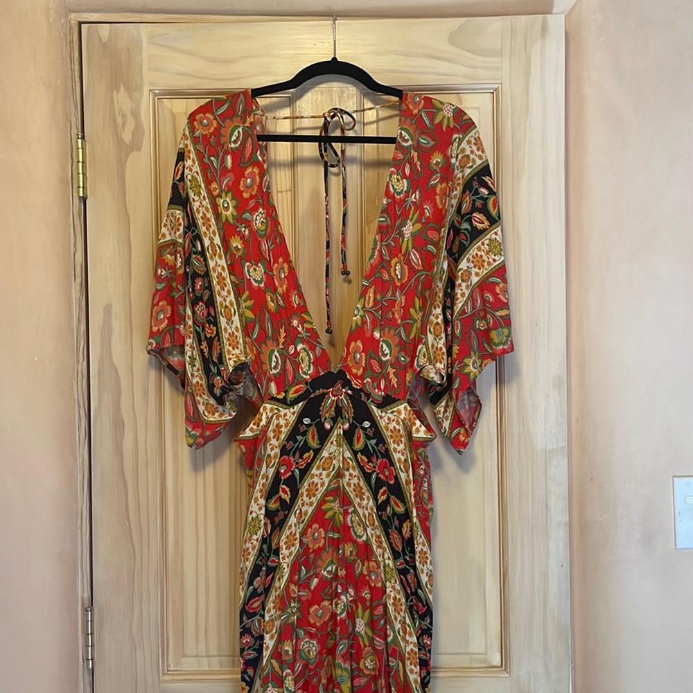 *SPELL & THE GYPSY* Lolita Cutout Maxi Dress, beautiful red, vintage style, XL